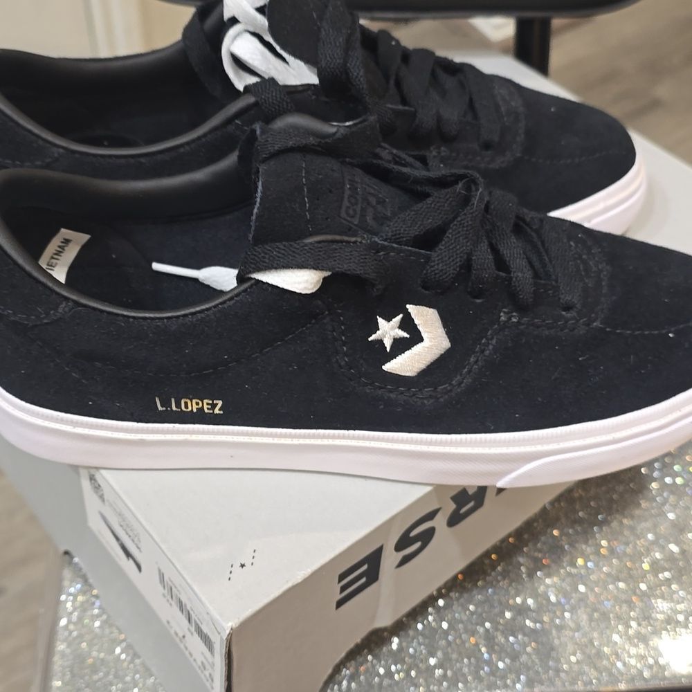 Converse Louie Lopez‎ Pro Ox Skate Shoes- Black/White - Picture 9 of 11